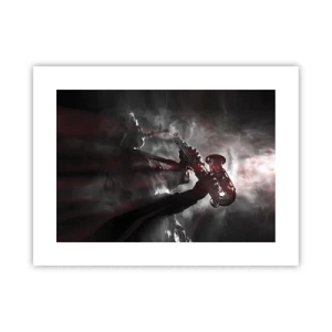 Affiche - Poster - Dans les brumes du jazz - 40x30 cm