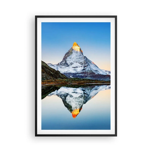 Affiche dans un cadre noir - Poster - Deux mondes - 61x91 cm