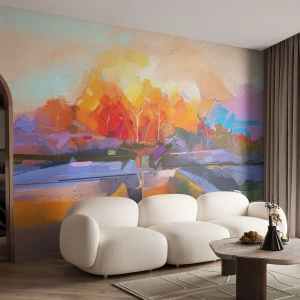 Papier Peint Autocollant Deluxe Sticker - L'automne est arrivé - Paysage, Morceau, Nature - 250x175 cm