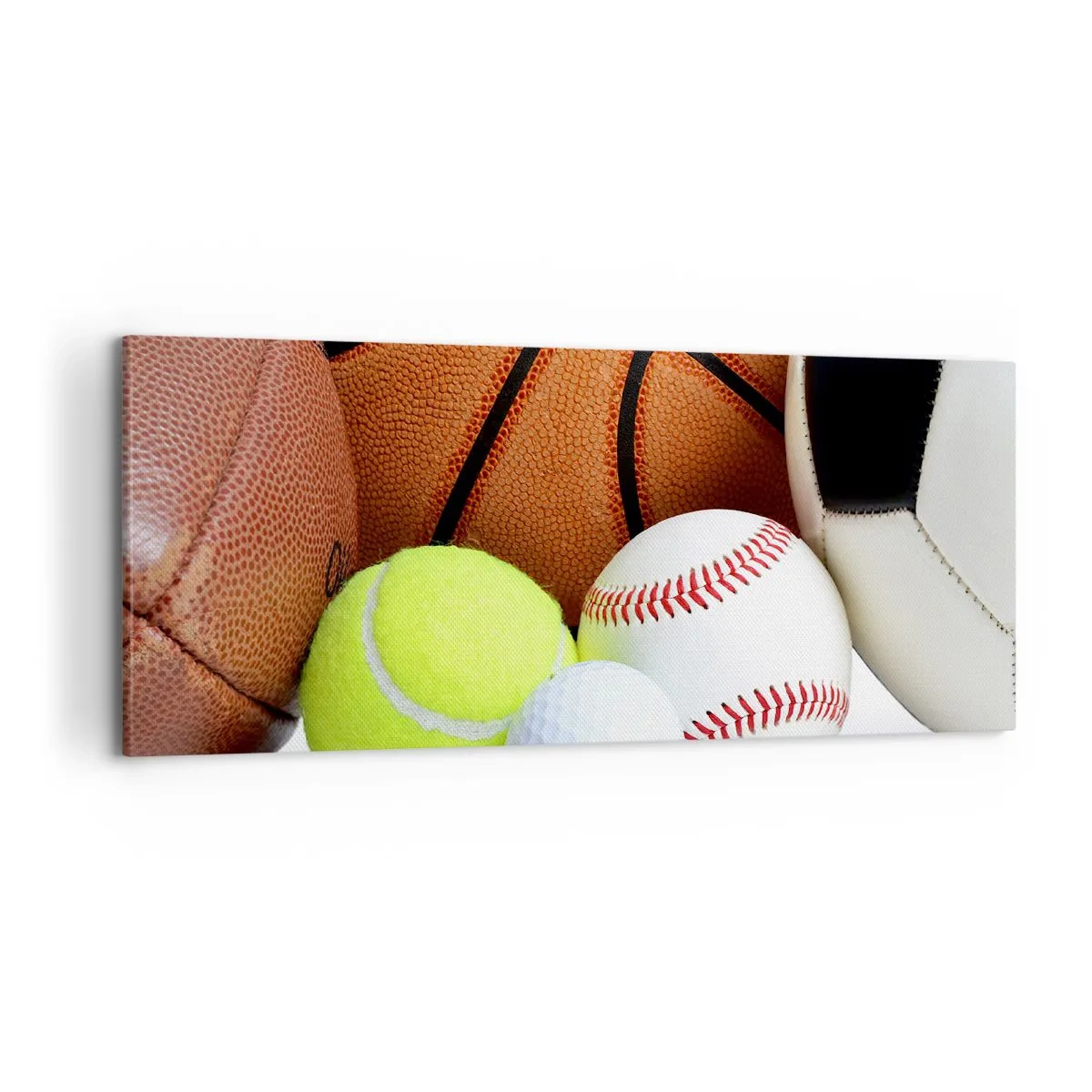 Impression sur toile - Image sur toile - Le football nous connecte ! - 100x40 cm