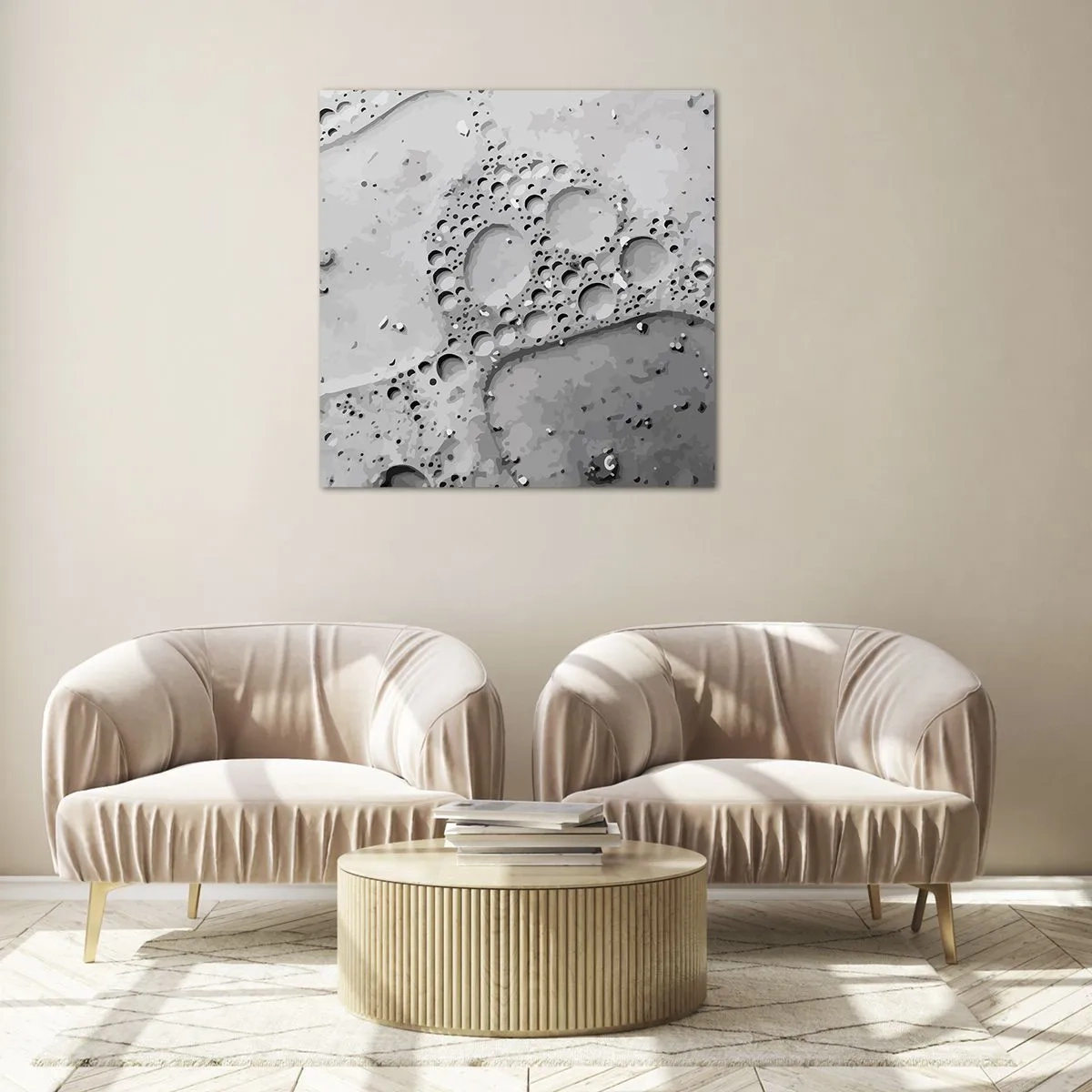 Impression sur verre - Image sur verre - Sentier de mousse - 30x30 cm