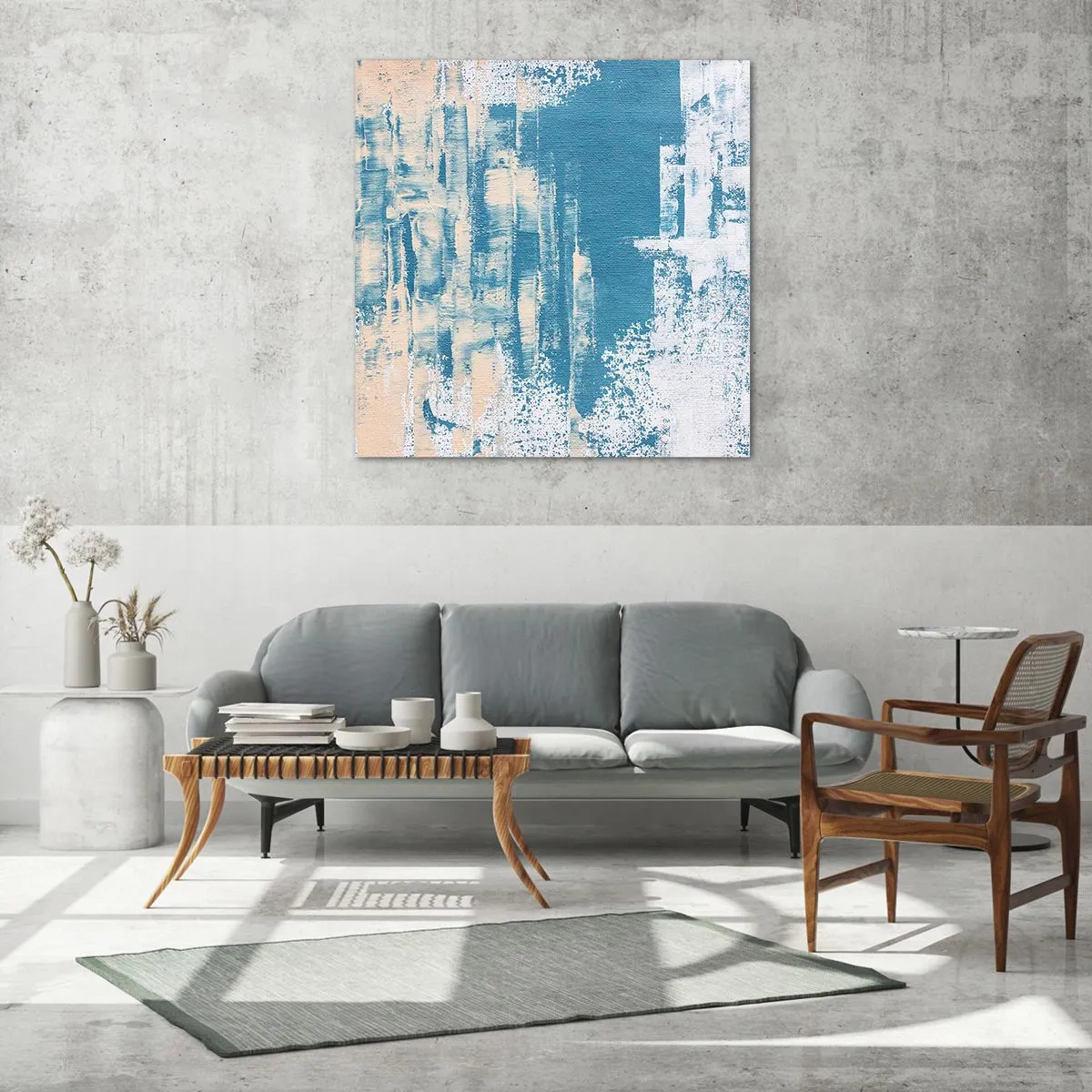 Impression sur verre - Image sur verre - À travers un iceberg - 70x70 cm