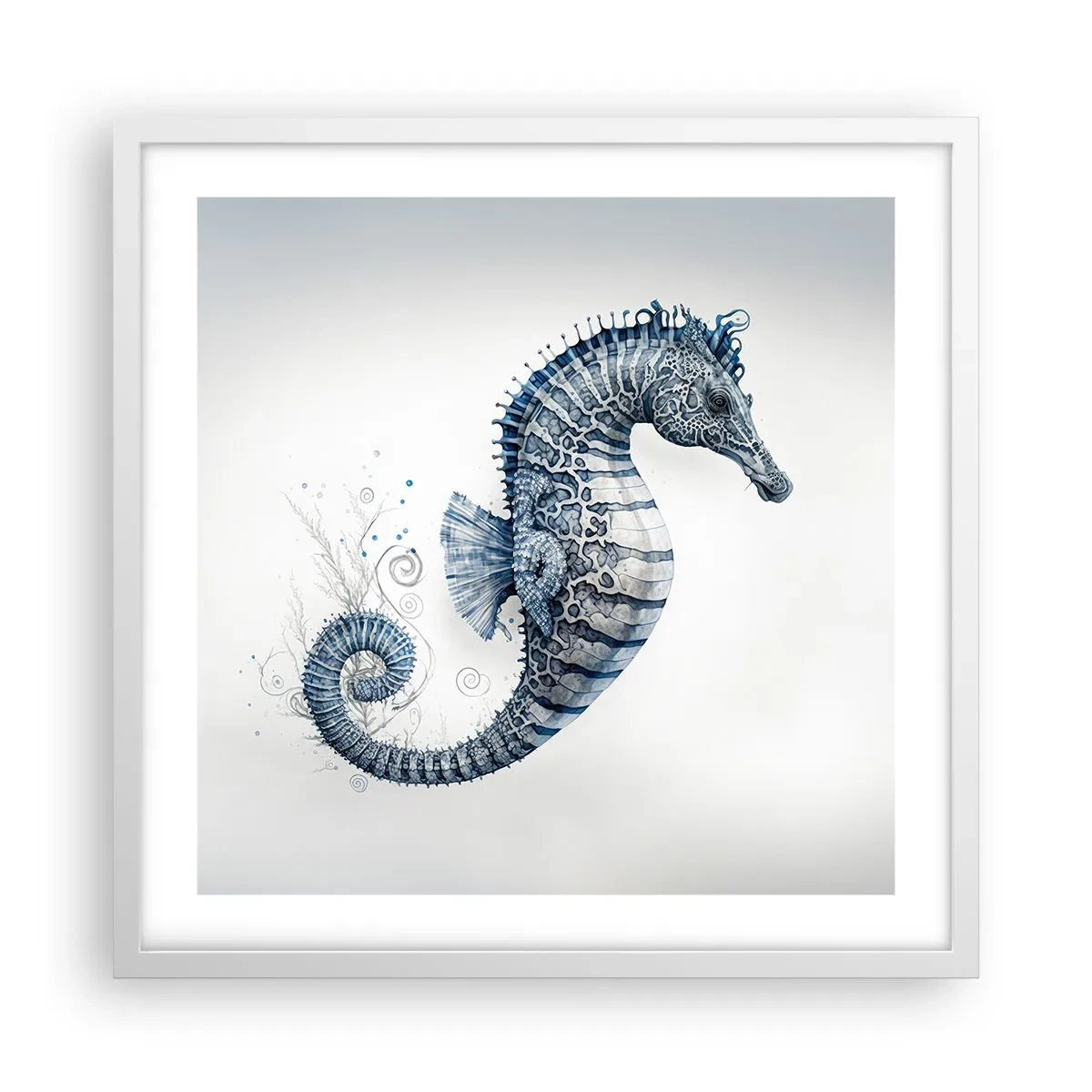 Affiche dans un cadre blanc - Poster - Une subtile plaisanterie de la nature - 50x50 cm