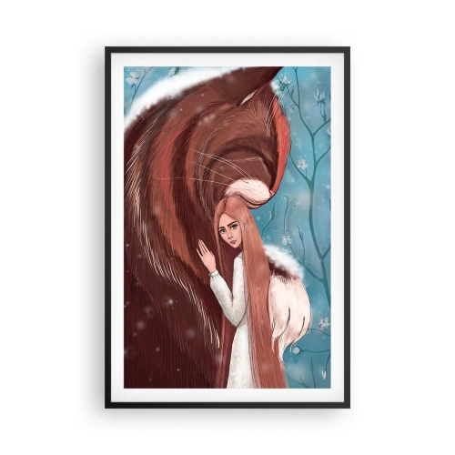 Affiche dans un cadre noir - Poster - Bienvenue dans le conte de fées - 61x91 cm