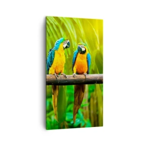 Impression sur toile - Image sur toile - Et avez-vous entendu qu'elle ...? - 45x80 cm