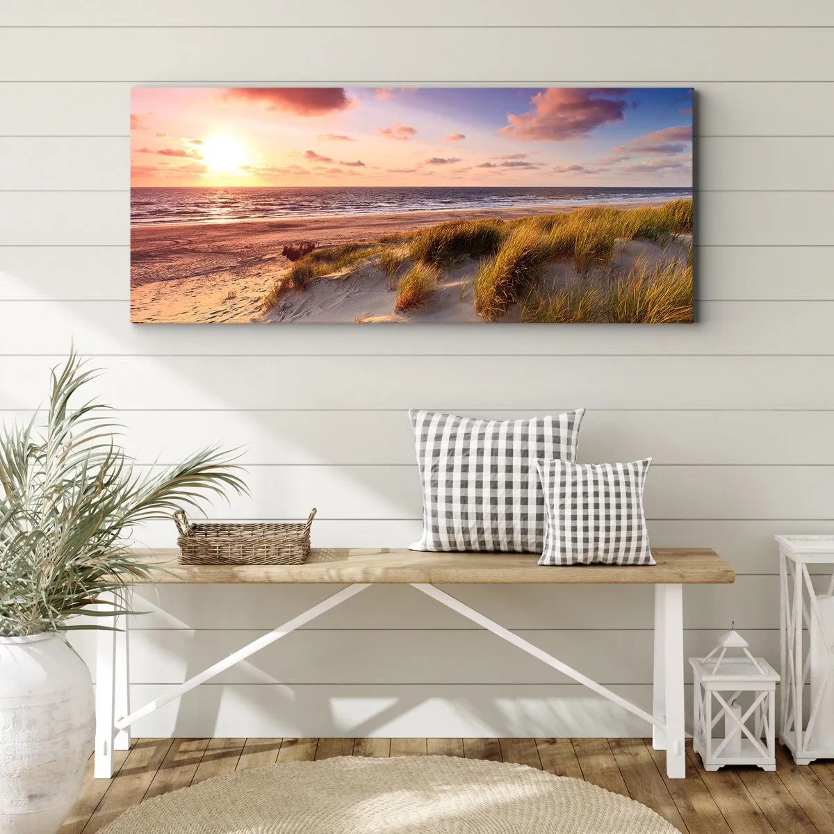 Impression sur toile - Image sur toile - L'air sent déjà l'été - 100x40 cm
