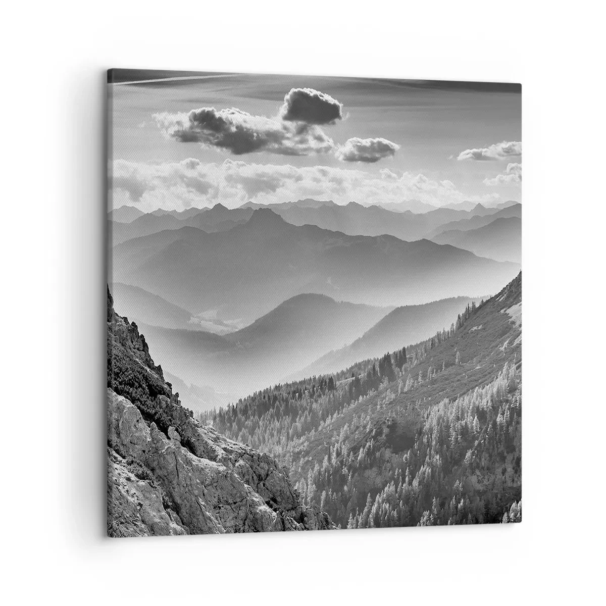 Impression sur toile - Image sur toile - Jusqu'à l'horizon - 50x50 cm