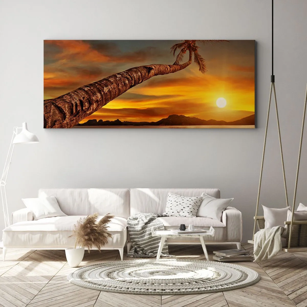 Impression sur toile - Image sur toile - Vacances exotiques, aventure caribéenne - 100x40 cm