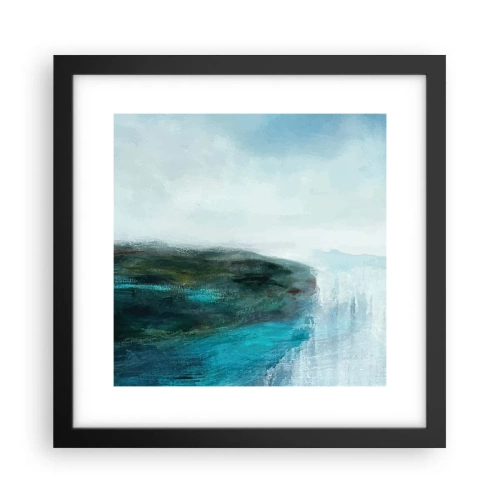 Affiche dans un cadre noir - Poster - Abstraction nautique - 30x30 cm