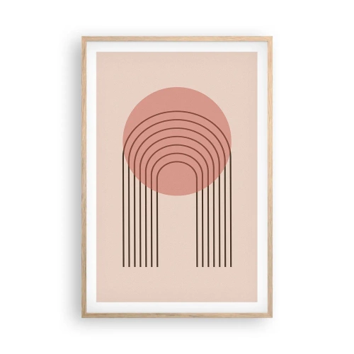 Affiche dans un chêne clair - Poster - Attraction irrésistible - 61x91 cm