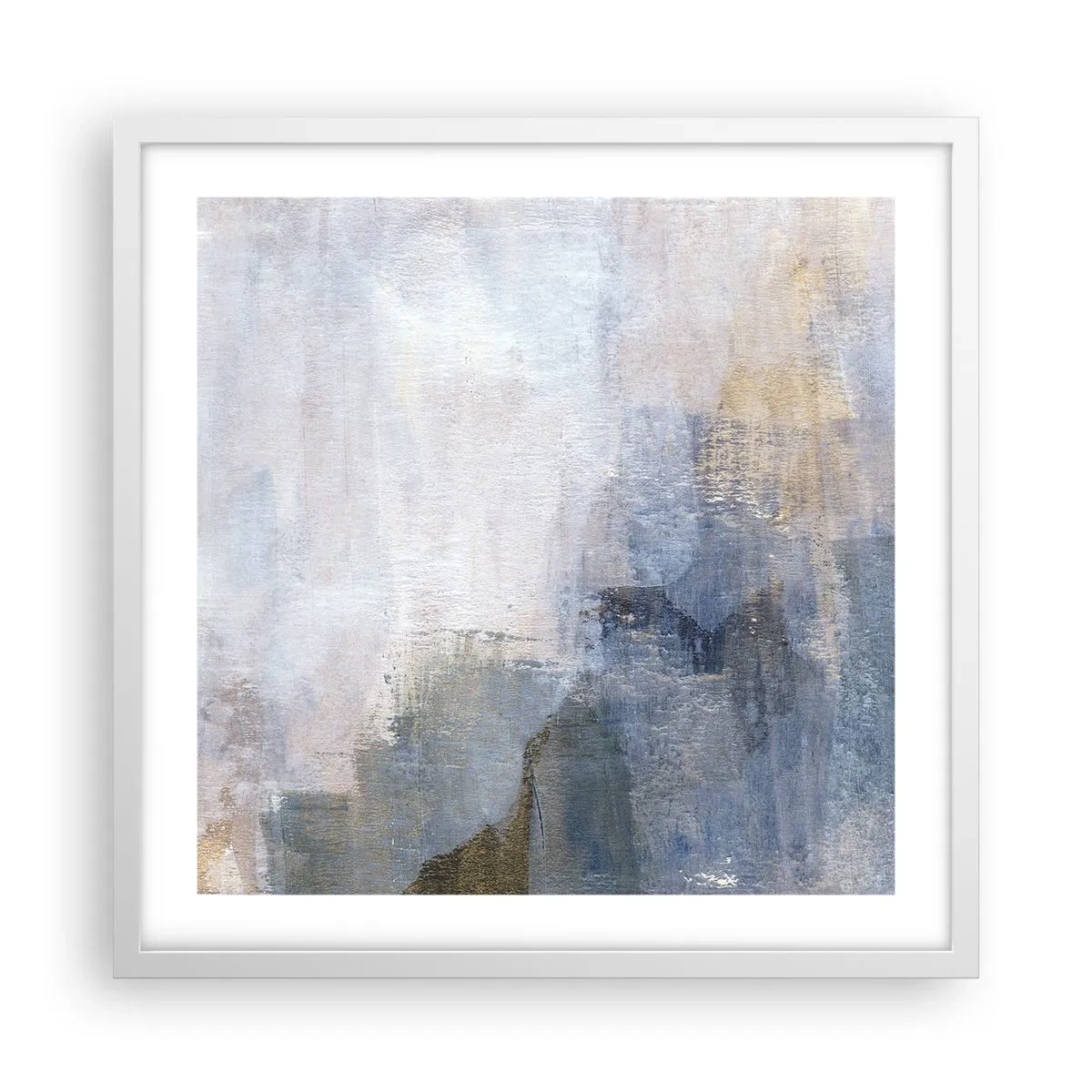 Affiche dans un cadre blanc - Poster - Tonalités et accords de couleur - 50x50 cm