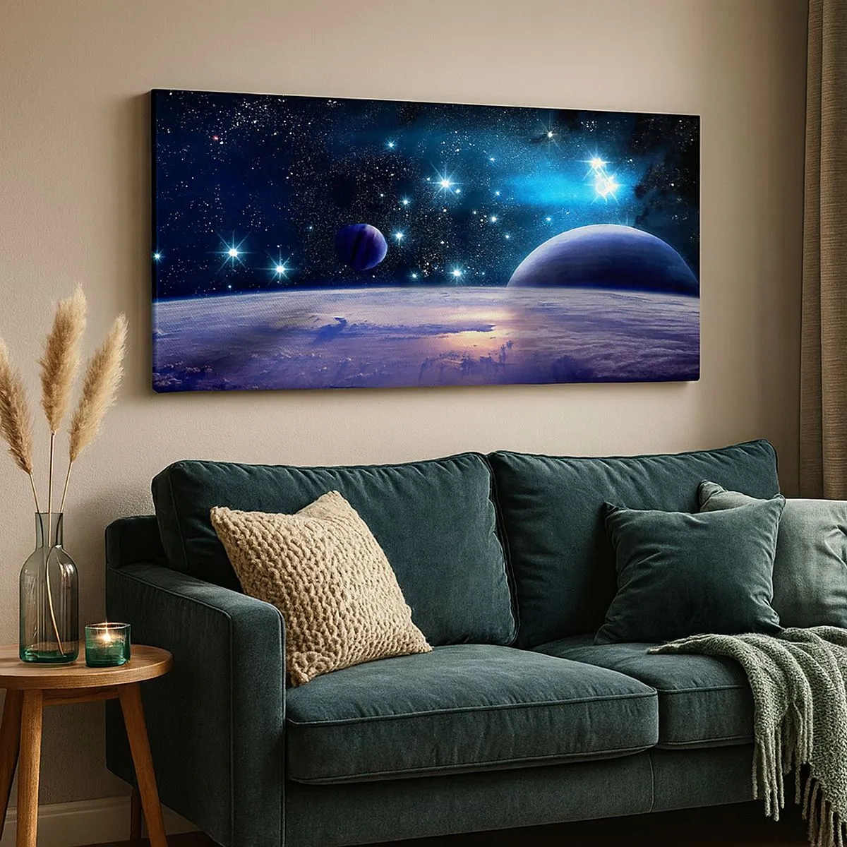 Impression sur toile - Image sur toile - Toujours seul? - 100x40 cm