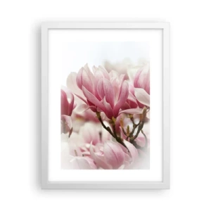 Affiche dans un cadre blanc - Poster - Fleurs de printemps - 30x40 cm