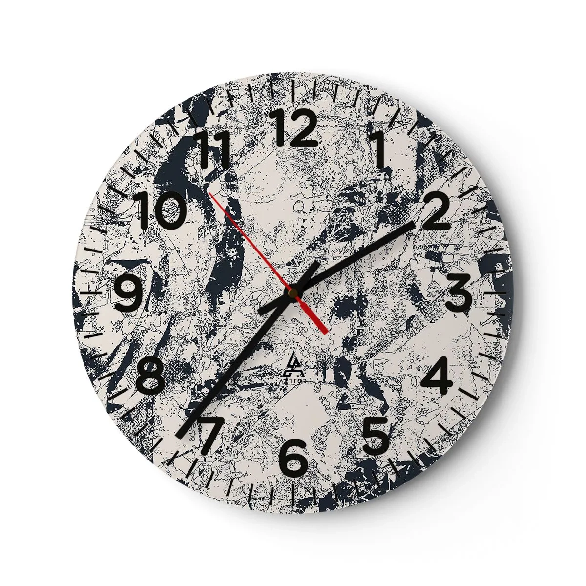 Horloge murale - Pendule murale - Interpénétration des contraires - 30x30 cm