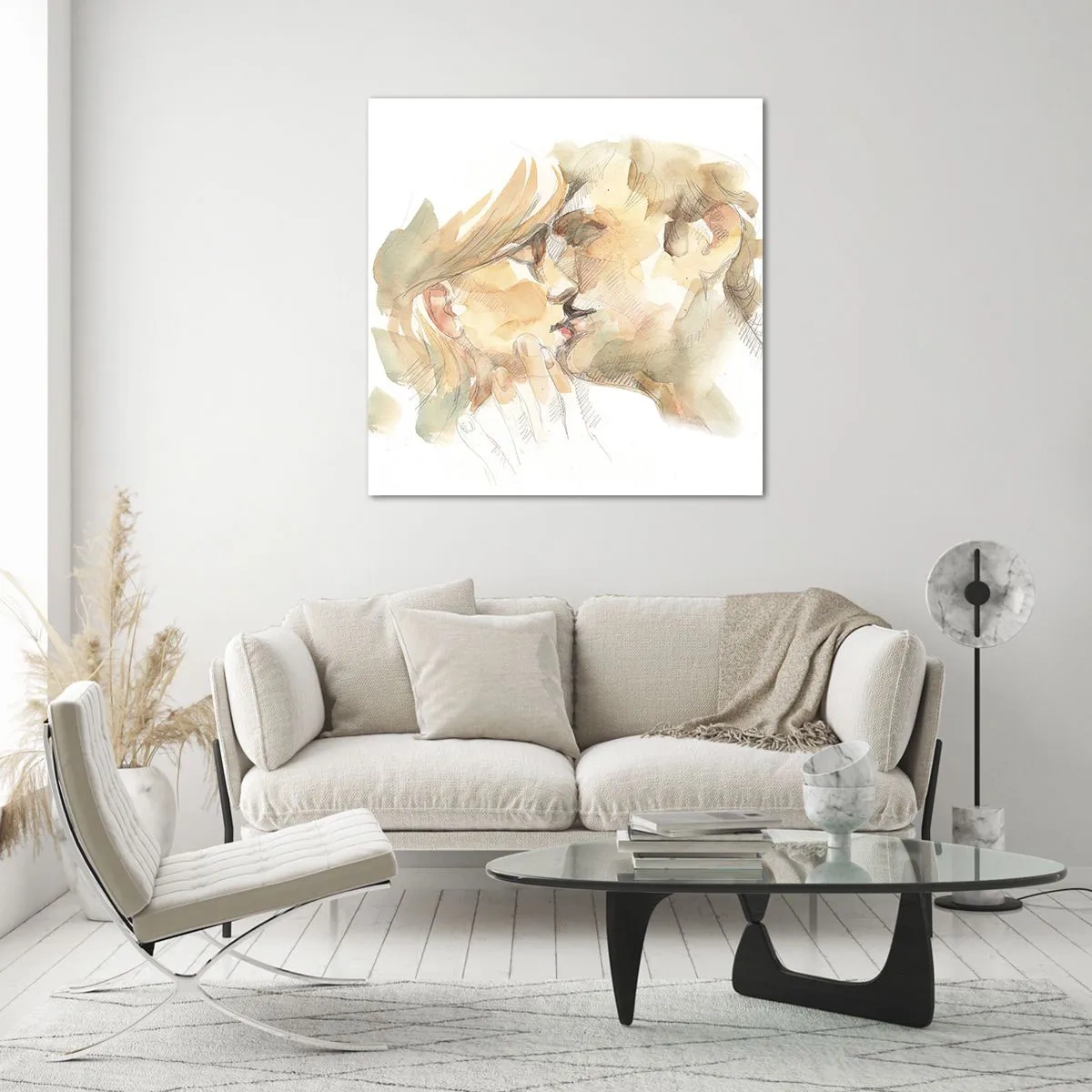 Impression sur verre - Image sur verre - A moitié trouvé ? - 60x60 cm