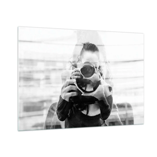 Impression sur verre - Image sur verre - Le créateur et sa matière - 100x70cm - Créateur et matériel - Décoration murale moderne pour le salon et la chambre ARTTOR