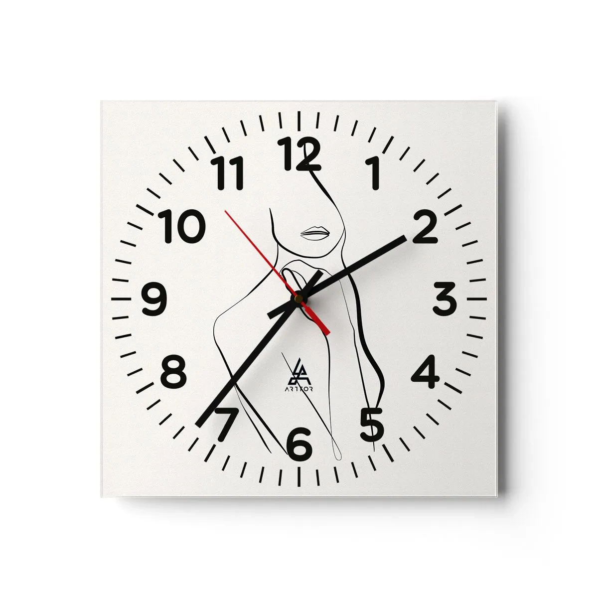 Horloge murale - Pendule murale - Vague de mélancolie - 40x40 cm