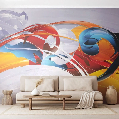 Papier Peint Autocollant Deluxe Sticker - La danse des éléments - Abstraction, Morceau, Graphique - 300x210 cm