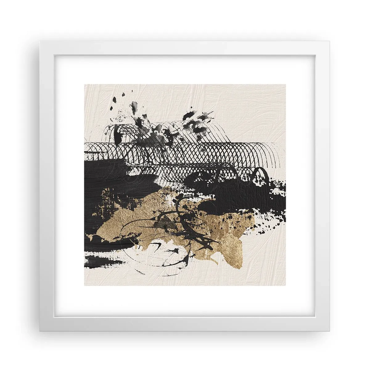 Affiche dans un cadre blanc - Poster - Composer avec passion - 30x30 cm