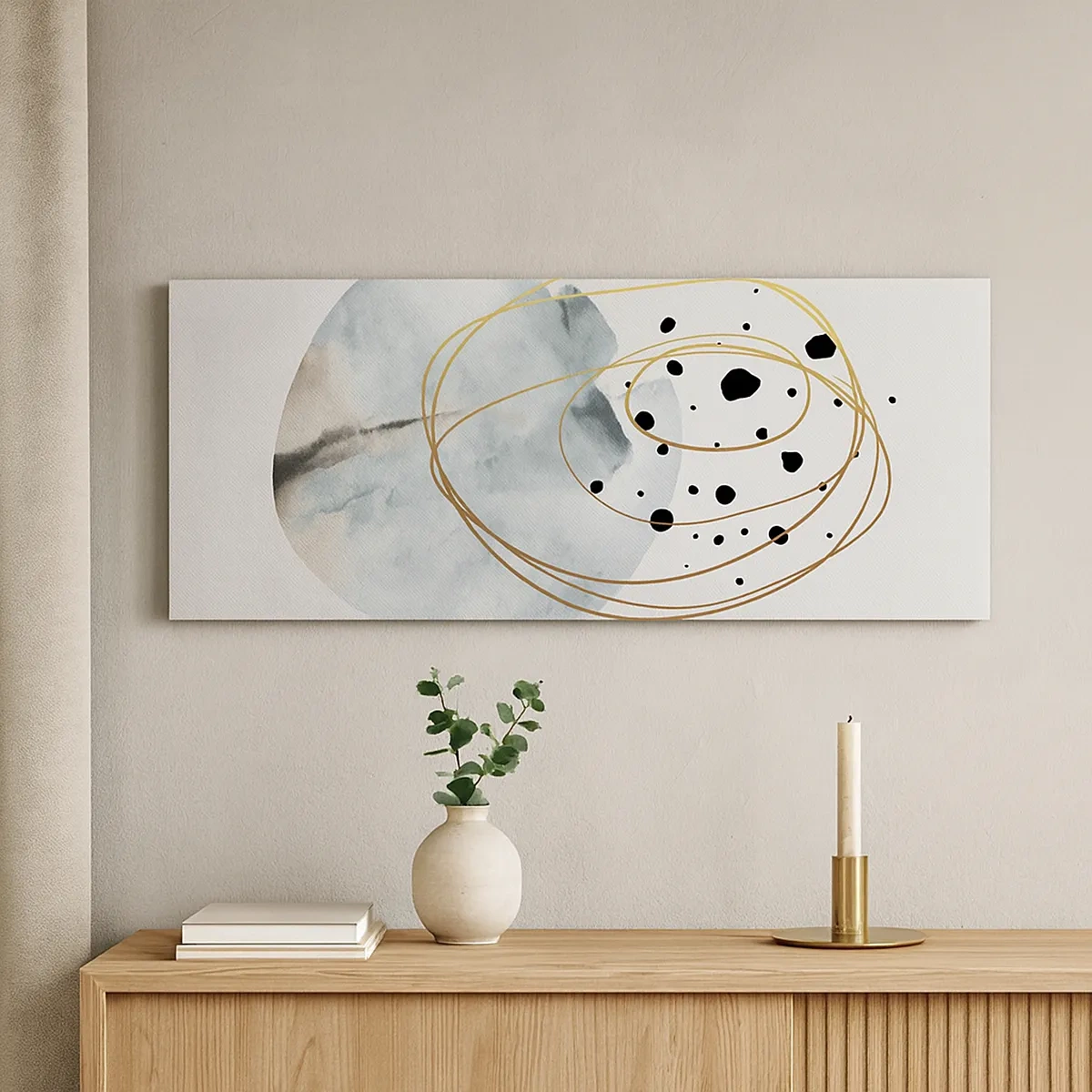 Impression sur toile - Image sur toile - Emmêlement de l'espace - 30x30 cm