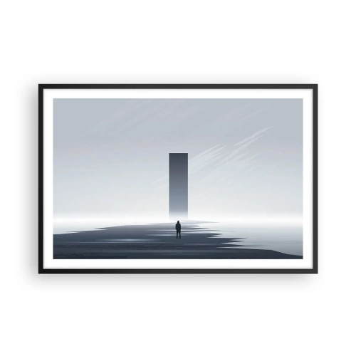Affiche dans un cadre noir - Poster - Opportunité ou menace ? - 91x61 cm