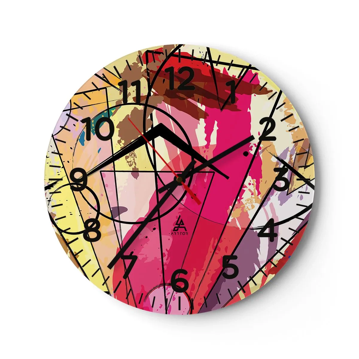 Horloge murale - Pendule murale - Explosion - 40x40 cm