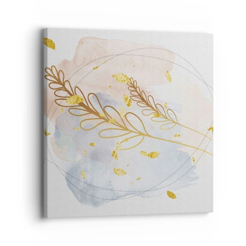 Impression sur toile - Image sur toile - Explosion d'or - 30x30 cm