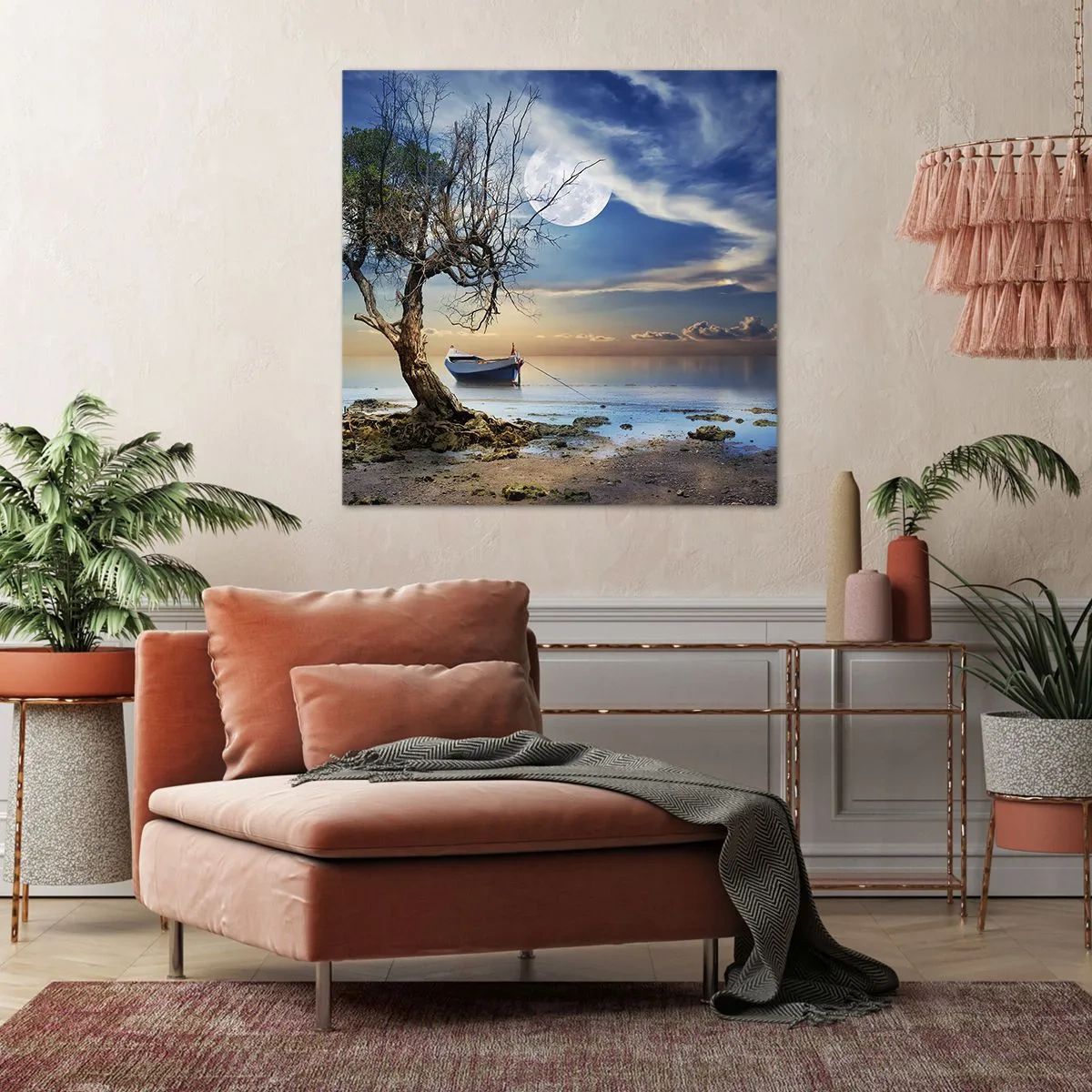 Impression sur toile - Image sur toile - Est-ce la fin ou le début ? - 50x50 cm