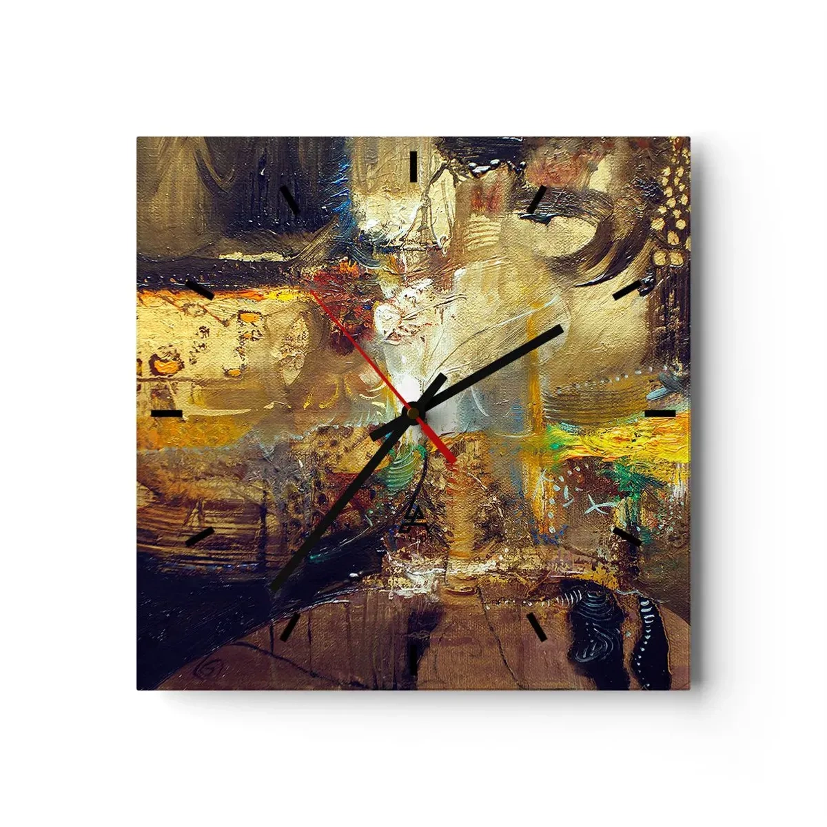 Horloge murale - Pendule murale - Froid, tiède, chaud - 40x40 cm