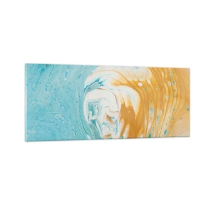 Impression sur verre - Image sur verre - Tourbillon pastel - 100x40 cm