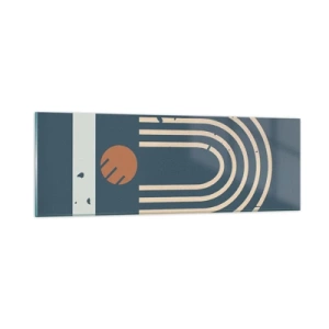 Impression sur verre - Image sur verre - Géométrie sur la grenade - 90x30 cm