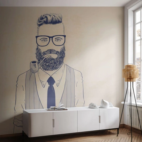 Papier Peint Photo Premium Canvas - Gai, masculin et à la mode - Homme, Abstraction, Tuyau - 400x280 cm