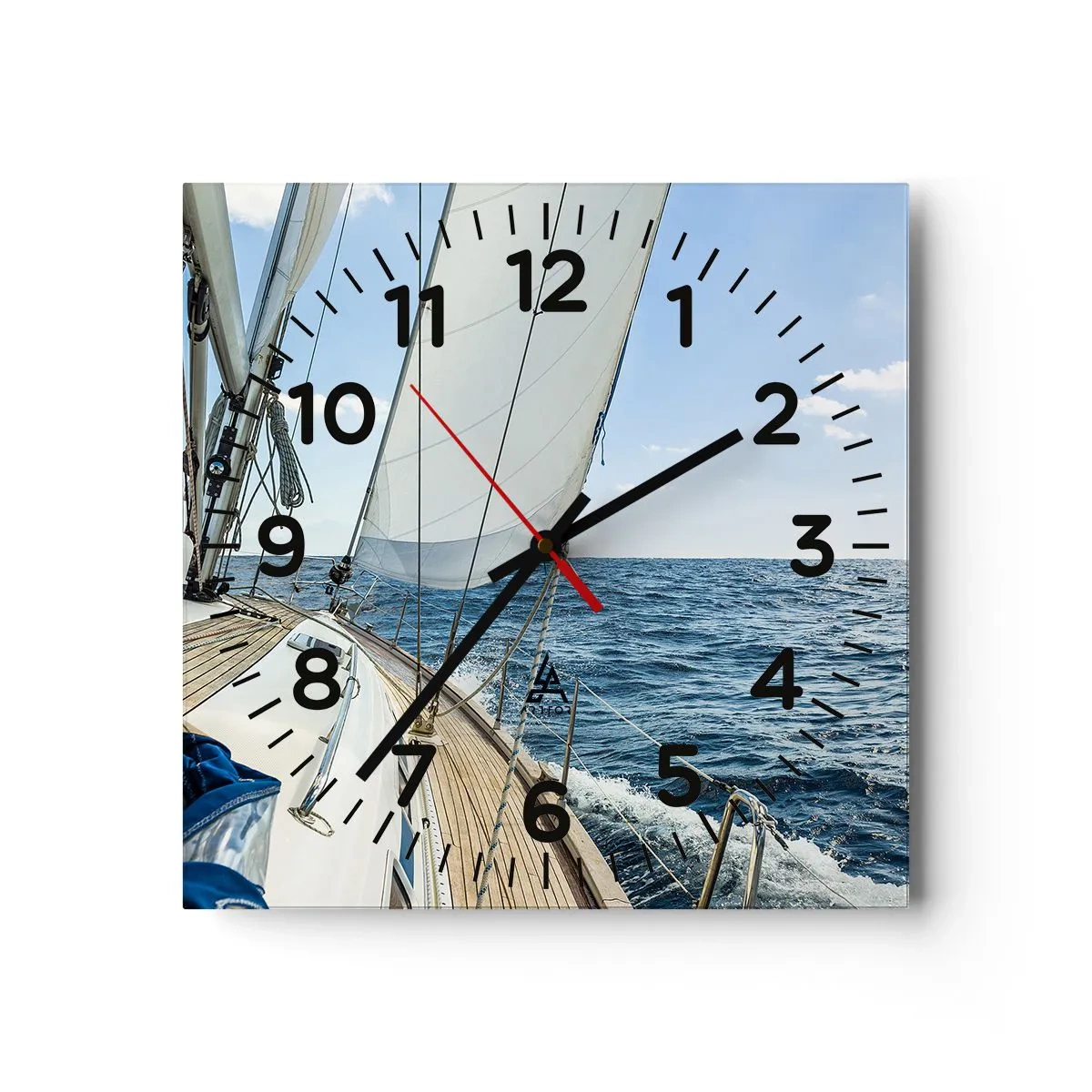 Horloge murale - Pendule murale - Ohé, l'aventure - 30x30 cm