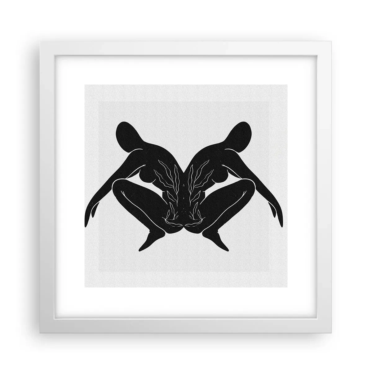 Affiche dans un cadre blanc - Poster - Une âme commune - 30x30 cm