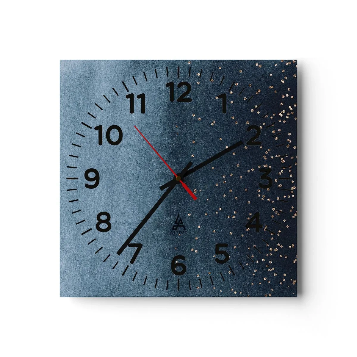 Horloge murale - Pendule murale - Composition - phases bleues - 30x30 cm
