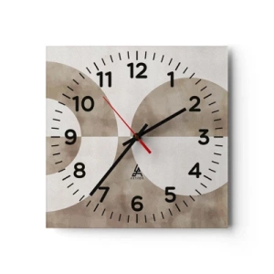 Horloge murale - Pendule murale - Similitudes et différences - 30x30 cm