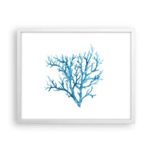 Affiche dans un cadre blanc - Poster - Filigrane nautique - 50x40 cm