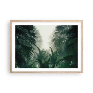 Affiche dans un chêne clair - Poster - Secret tropical - 70x50 cm