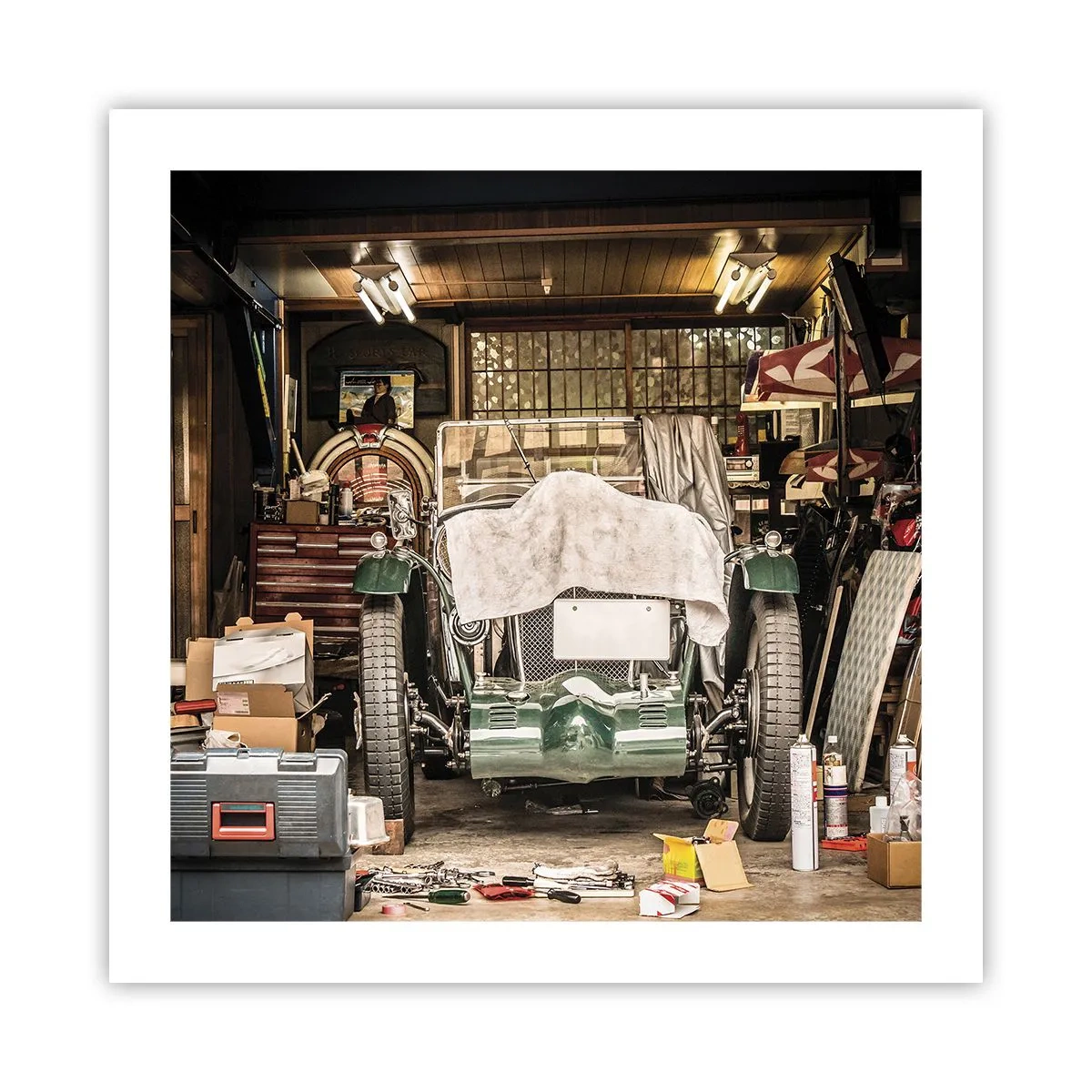 Affiche - Poster - Retour vers le passé - 50x50 cm