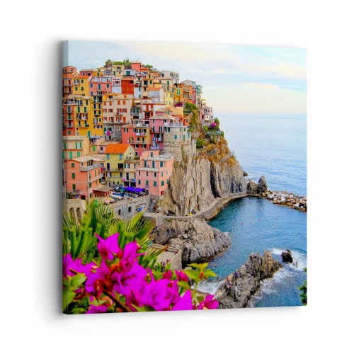 Impression sur toile - Image sur toile - La ville qui rit - 30x30 cm