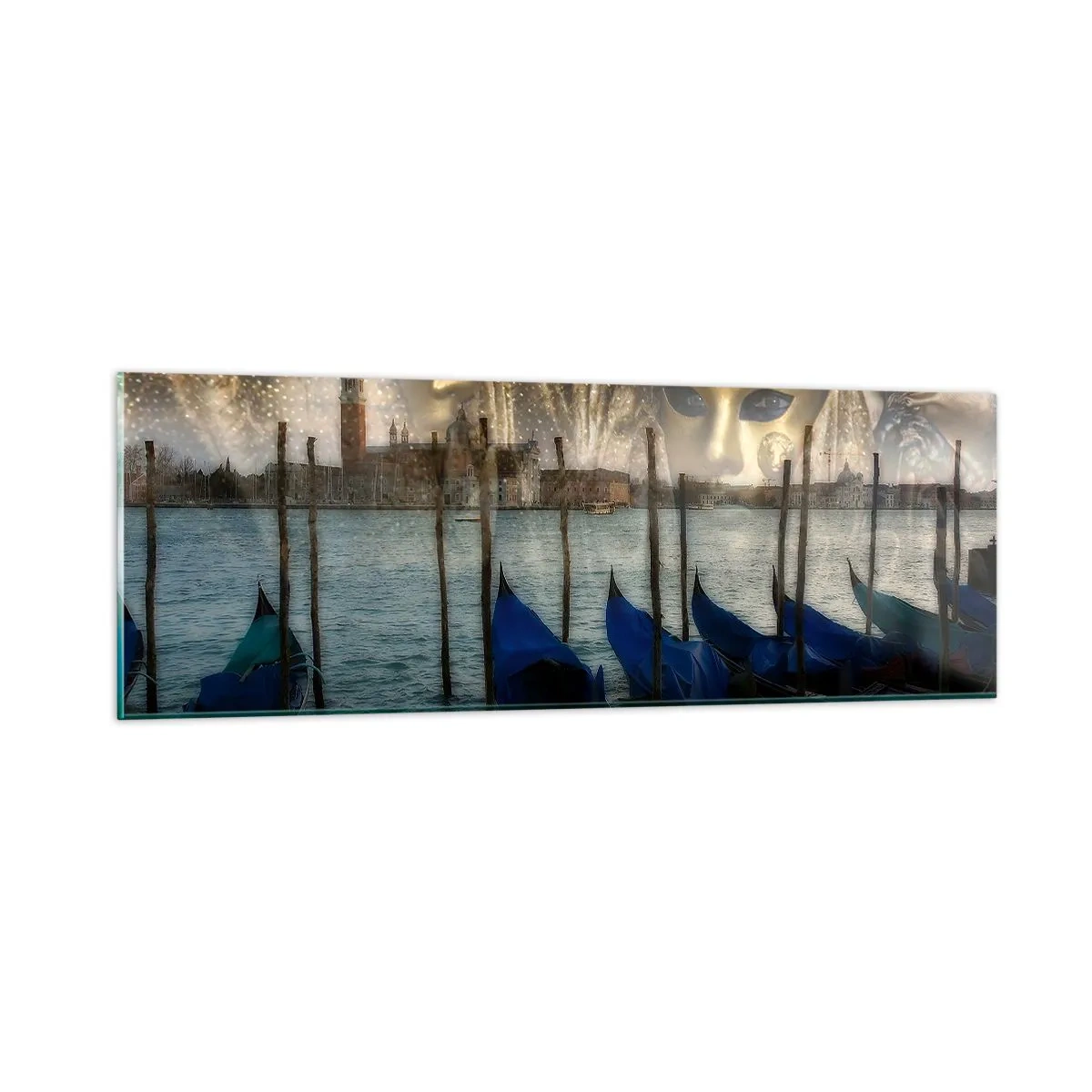 Impression sur verre - Image sur verre - Il est temps de commencer le carnaval - 90x30 cm