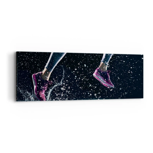Impression sur toile - Image sur toile - Combien de force dans les jambes - 90x30 cm