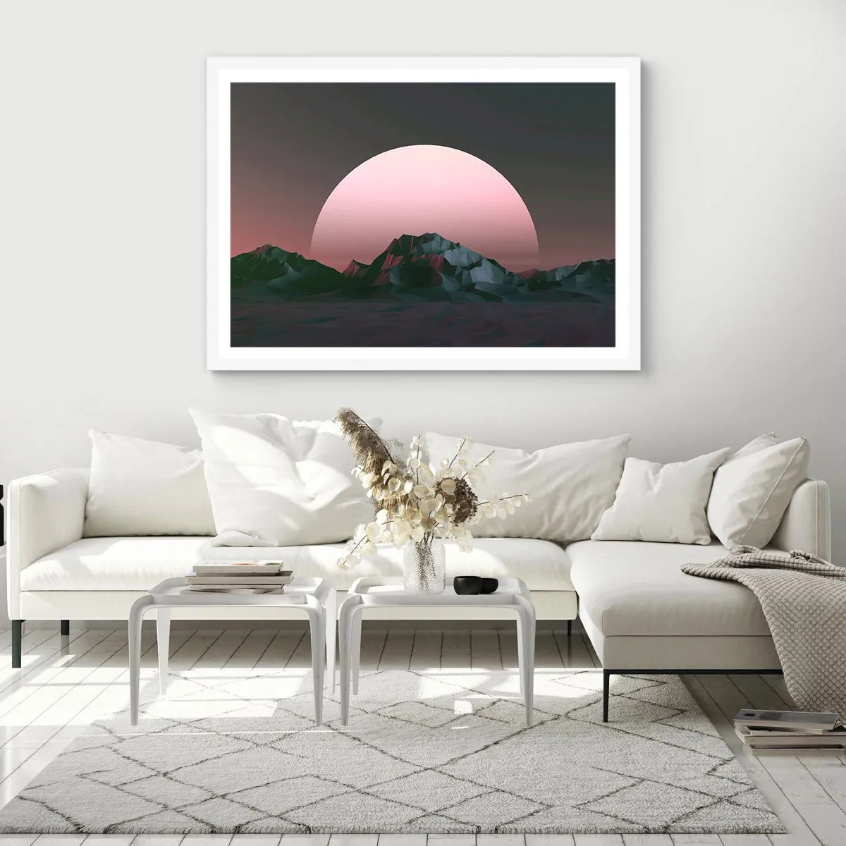 Affiche dans un cadre blanc - Poster - Dans une galaxie voisine - 70x50 cm