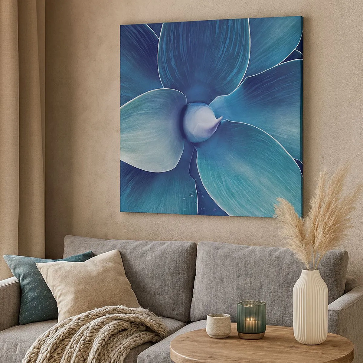 Impression sur toile - Image sur toile - Le bleu du ciel - 30x30 cm