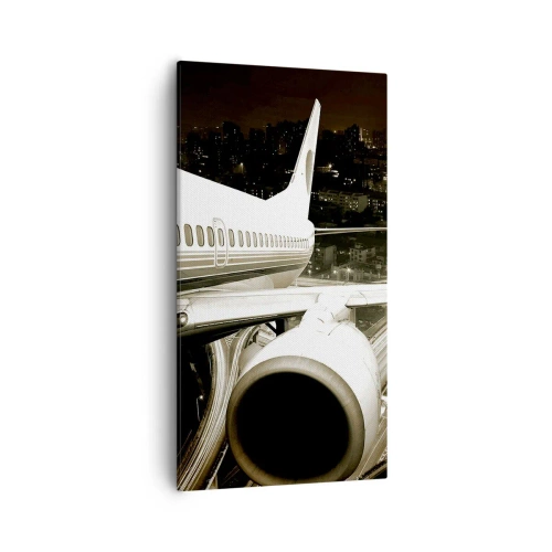 Impression sur toile - Image sur toile - Vole dans la nuit - 55x100 cm