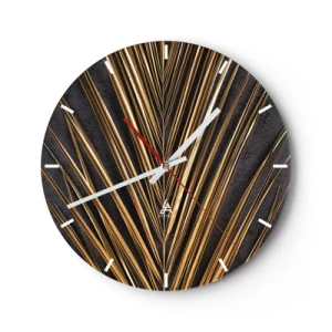 Horloge murale - Pendule murale - L'or des tropiques - 40x40 cm