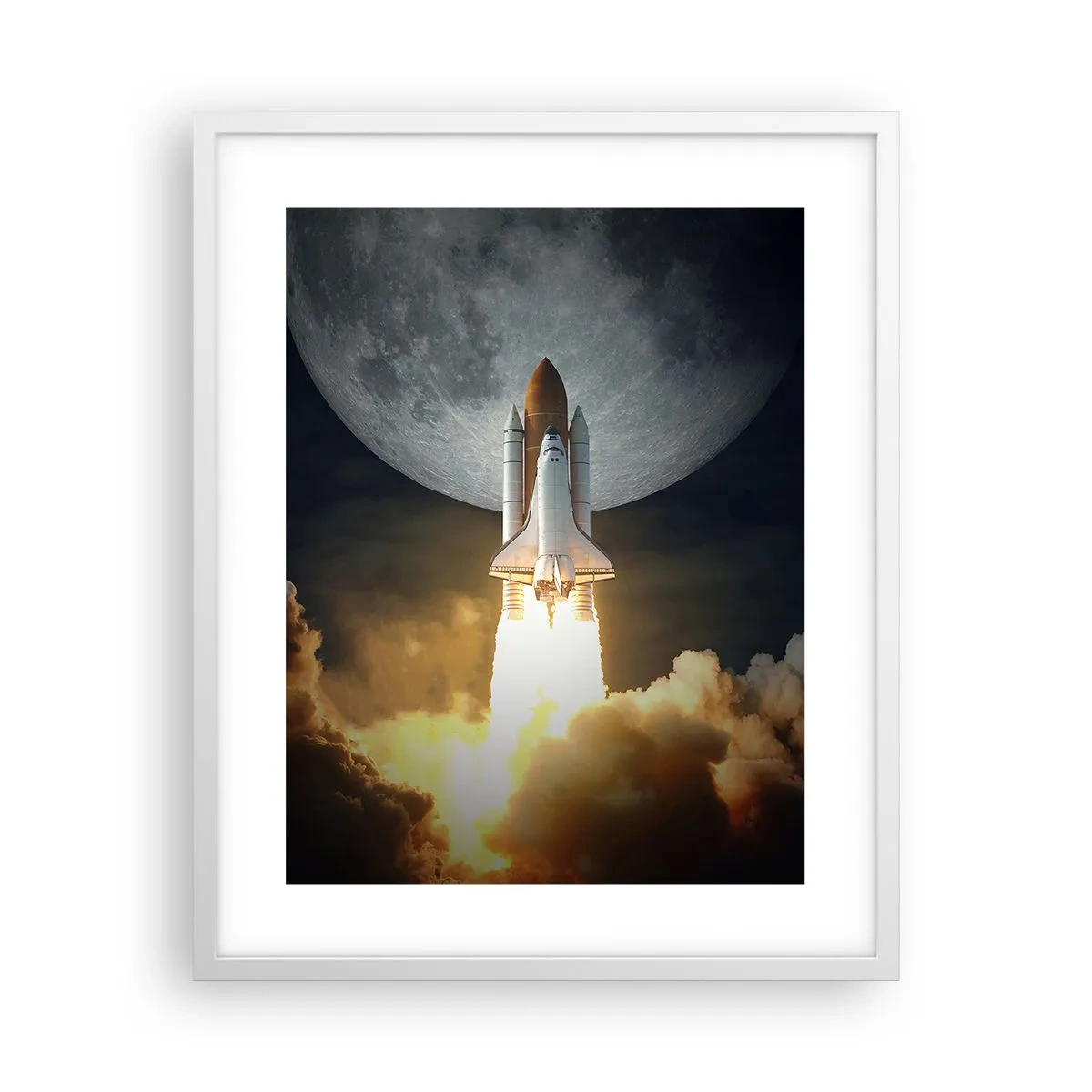 Affiche dans un cadre blanc - Poster - Le début d'une aventure surnaturelle - 40x50 cm