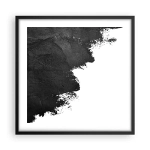 Affiche dans un cadre noir - Poster - Éléments : terre - 50x50 cm