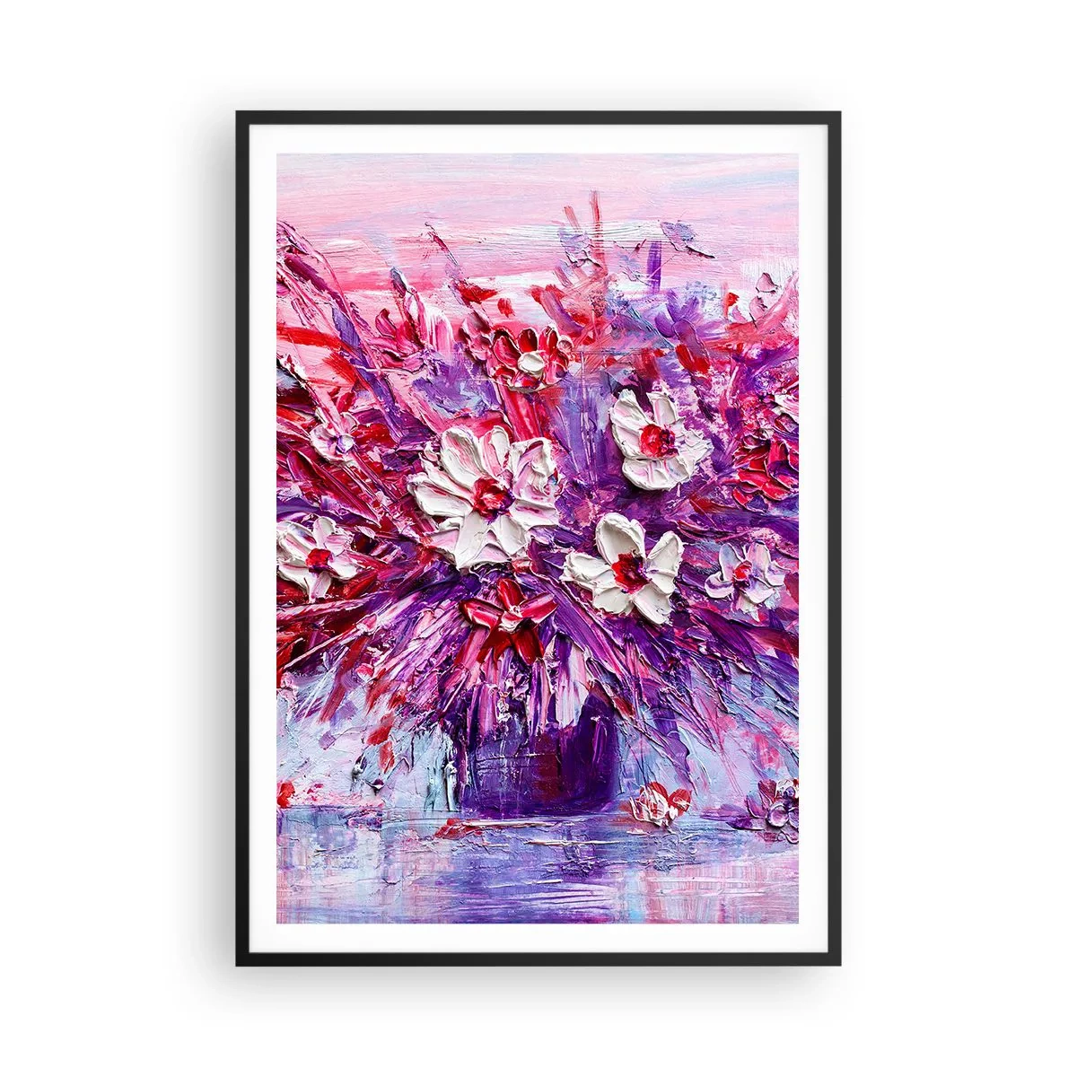 Affiche dans un cadre noir - Poster - Innocence et passion - 70x100 cm