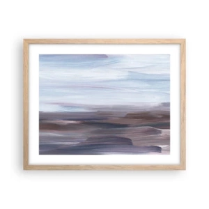 Affiche dans un chêne clair - Poster - Éléments : eau - 50x40 cm